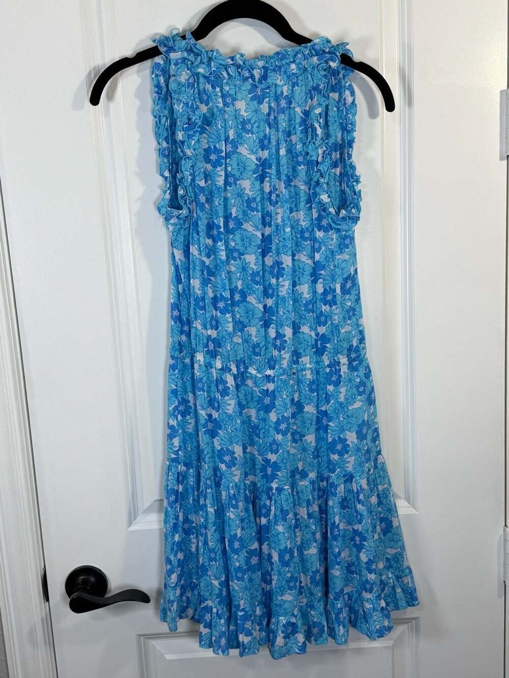 Coolchange Blue Floral Tassel Ruffle Mini Dress Size XS - Picture 5 of 6